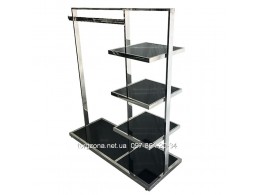 Вішало для одягу з подіумом і трьома полицями TZ-009 Вішало для одягу з подіумом і трьома полицями TZ-009